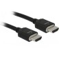 Delock HDMI-kabel med Ethernet 3m Sort Delock HDMI-kabel med Ethernet 3m Sort
